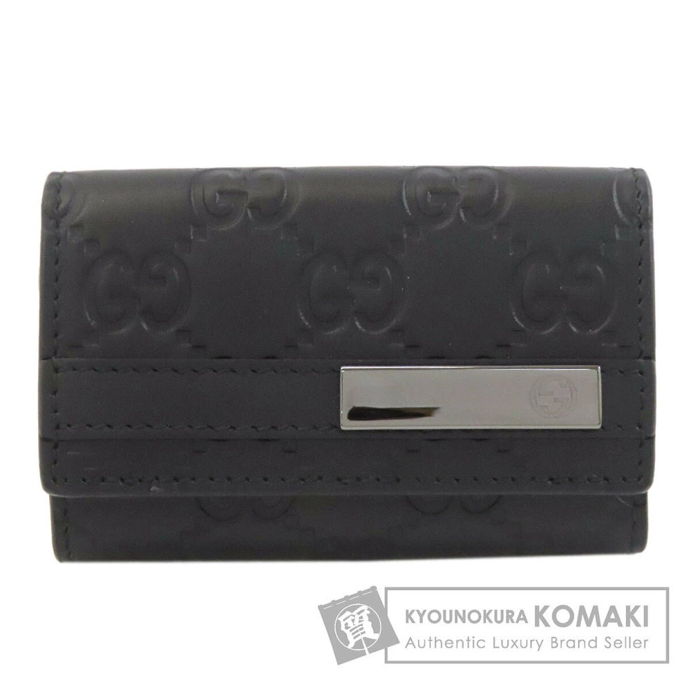 Gucci GG Signature Guccissima Key Case Wallet Leather